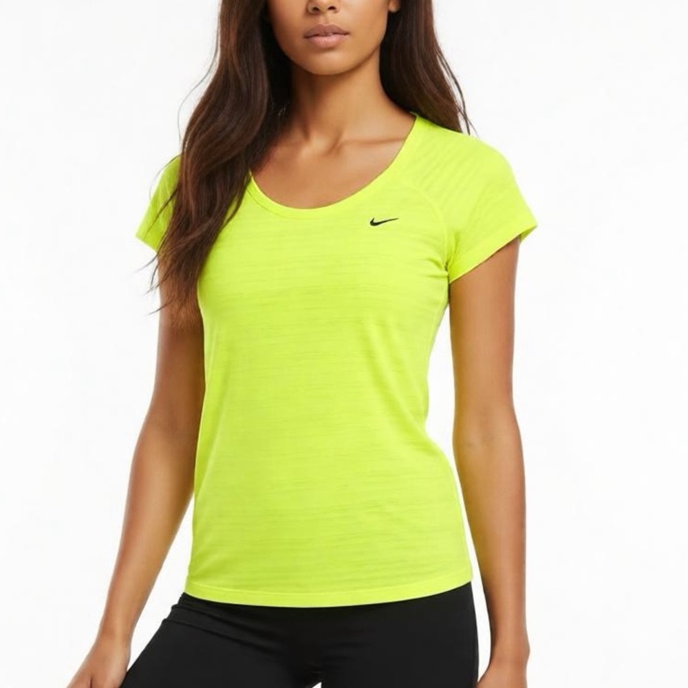 Nike Dri-FIT Neon Yellow Training Top | Women’s Small